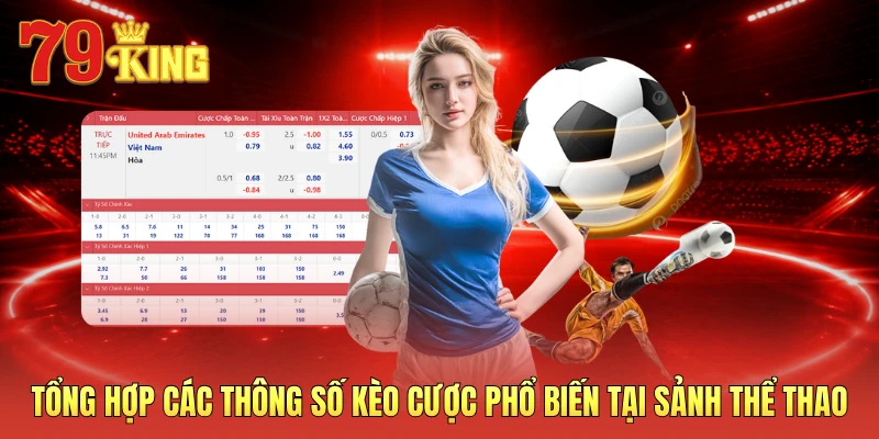 Tổng hợp các thông số kèo cược phổ biến tại sảnh thể thao